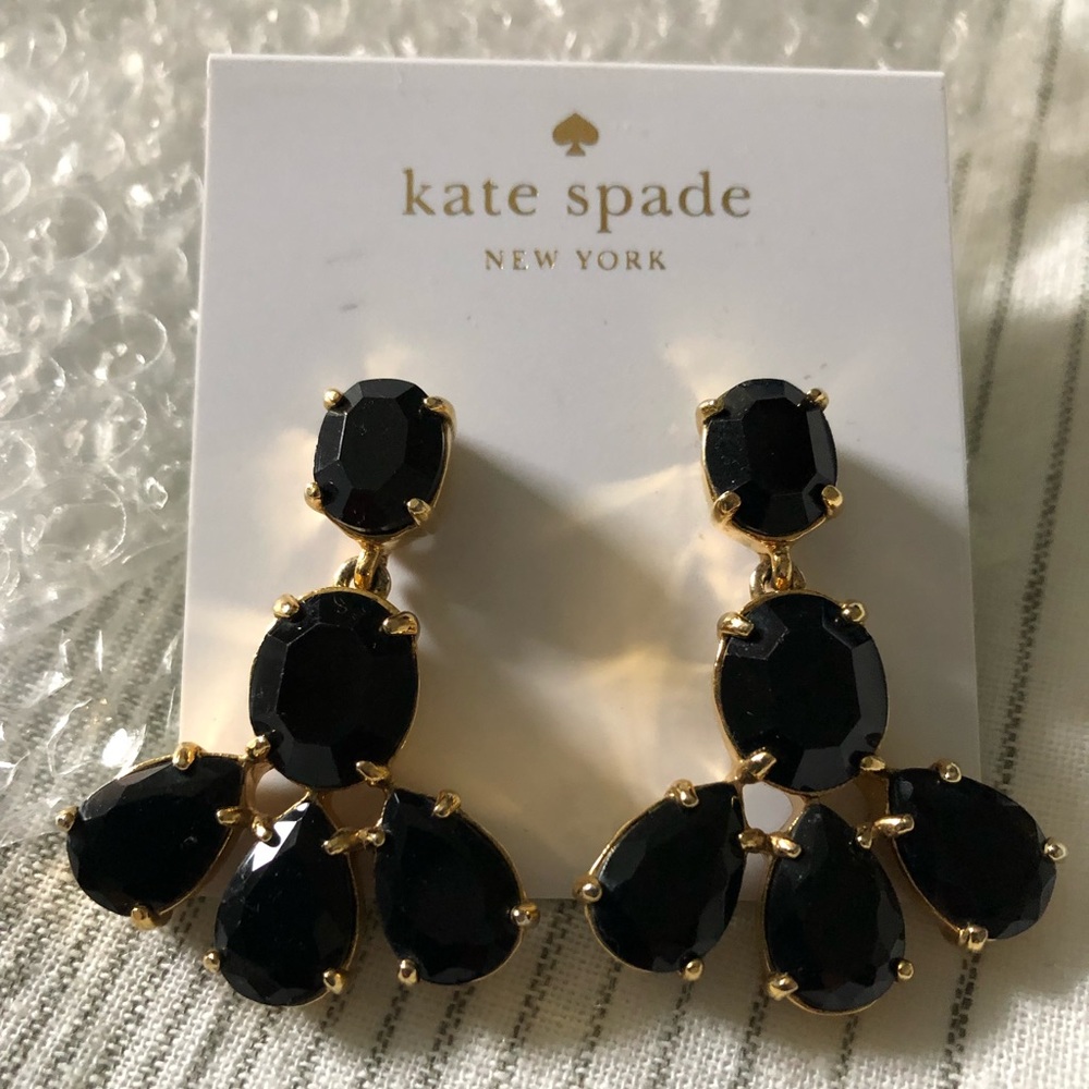Kate Spade black drop earrings